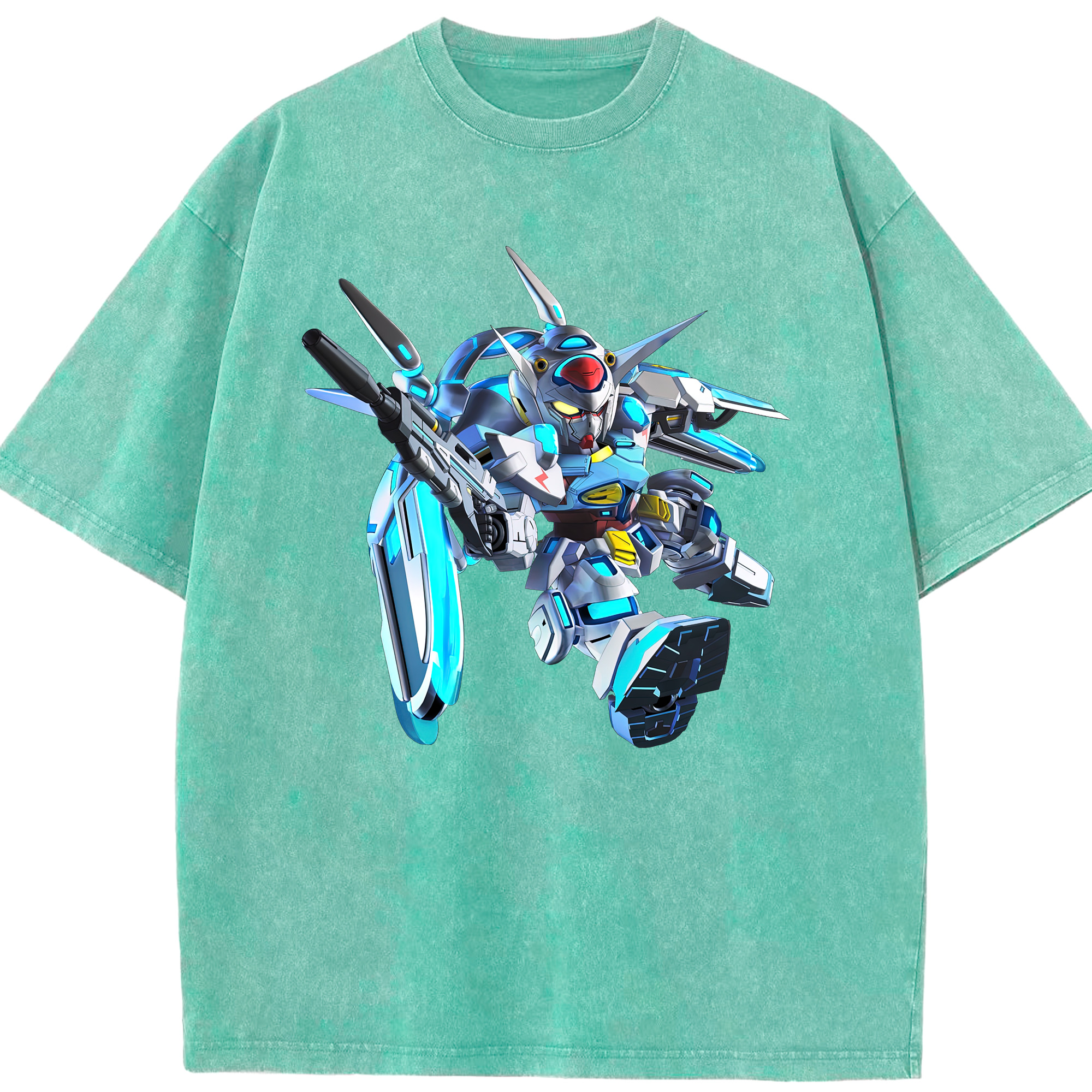 （画像用） 機動戦士ガンダム Mobile Suit Gundam 綿100% ヴィンテージ風 半袖Tシャツ（フロントプリント）